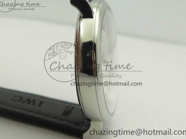 MIROTIME 0518 Supportive Portofino Automatic SS AF 1:1 Best Edition White Dial on Black Croco Leather Strap A 7184